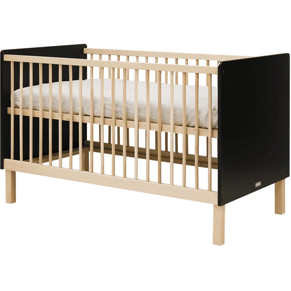 Bopita Babykamer Floris 2-delig Om Te Bouwen 70 X 140 Cm Mat Zwart / Naturel 6 Bopita Babykamer Floris 2-delig Om Te Bouwen 70 X 140 Cm Mat Zwart / Naturel - Afbeelding 4