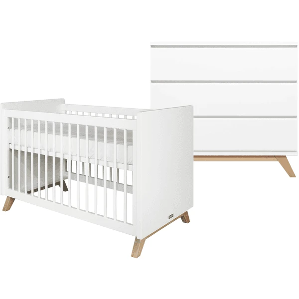 Bopita Babykamer Lynn 2-delig 60 X 120 Cm Wit / Natuur 2 Bopita Babykamer Lynn 2-delig 60 X 120 Cm Wit / Natuur