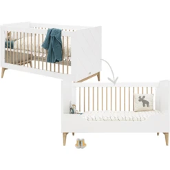 Bopita Babykamer Paris 2-delig Met Ombouwbare Commode 70 X 140 Cm Wit / Naturel -Roba || Alvi || Pinolino Winkel bopita babykamer paris 2 delig met ombouwbare commode 70 x 140 cm wit naturel a342550 2