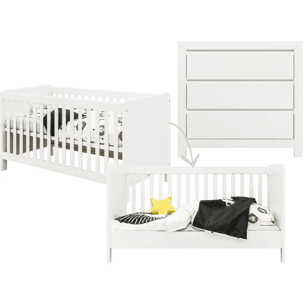Bopita Babykamer Thijn 2-delig Ombouwbaar 70 X 140 Cm Wit 3 Bopita Babykamer Thijn 2-delig Ombouwbaar 70 X 140 Cm Wit