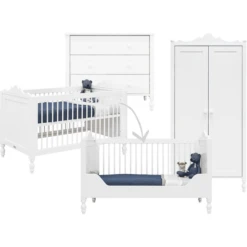 Bopita Kinderkamer Belle 3-delig Cabriolet Wit 70 X 140 Cm