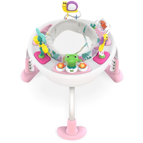 Bright Starts Bright Starts Bounce Bounce Baby™ 2-in-1 Trampoline & Tafel Roze 6 Bright Starts Bright Starts Bounce Bounce Baby™ 2-in-1 Trampoline & Tafel Roze - Afbeelding 4