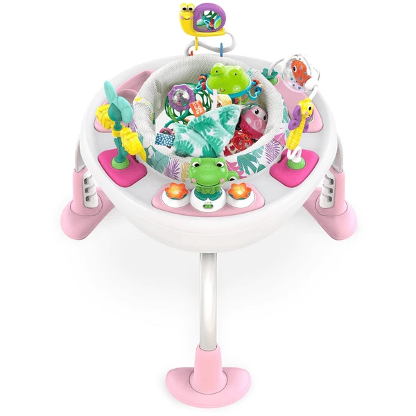 Bright Starts Bright Starts Bounce Bounce Baby™ 2-in-1 Trampoline & Tafel Roze 7 Bright Starts Bright Starts Bounce Bounce Baby™ 2-in-1 Trampoline & Tafel Roze - Afbeelding 5