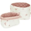 Cam Cam Copenhagen Gewatteerde Opbergmanden Set Van 2 Wind Flower Cream -Roba || Alvi || Pinolino Winkel cam cam copenhagen gewatteerde opbergmanden set van 2 wind flower cream a371405