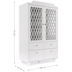 Cam Cam Copenhagen Cam Cam® COPENHAGEN Harlekijn Garderobe Wit -Roba || Alvi || Pinolino Winkel cam cam copenhagen harlekijn garderobe wit a367059 1