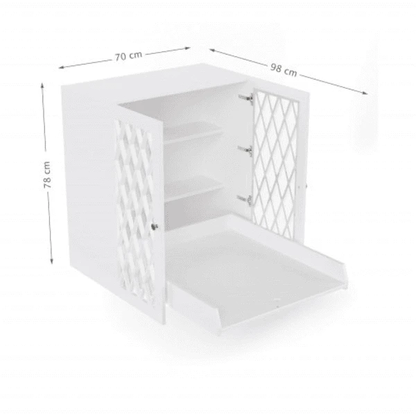 Cam Cam Copenhagen Cam Cam® COPENHAGEN Harlekijn Hanging Changing Shelf Wit 6 Cam Cam Copenhagen Cam Cam® COPENHAGEN Harlekijn Hanging Changing Shelf Wit - Afbeelding 4