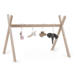 Childhome CHILD HOME Tipi Standaard Voor Mozes Mandje + Baby Gym Naturel -Roba || Alvi || Pinolino Winkel child home tipi standaard voor mozes mandje baby gym naturel a297639 3