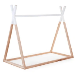 CHILDHOME Tipi Bedframe Natuur Wit 70 X 140 Cm
