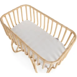 CHILDHOME Wieg Rotan Rechthoekig Met Nest En Matras -Roba || Alvi || Pinolino Winkel childhome wieg rotan rechthoekig met nest en matras a310859 4