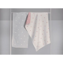 DAVID FUSSENEGGER Babydeken Hartjes Allover Oud Roze -Roba || Alvi || Pinolino Winkel david fussenegger babydeken hartjes allover oud roze a312298 1