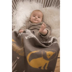 DAVID FUSSENEGGER Babydeken Jungle Bruin 70 X 90 Cm -Roba || Alvi || Pinolino Winkel david fussenegger babydeken jungle bruin 70 x 90 cm a290368 3