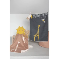 DAVID FUSSENEGGER Deken Giraffe Antraciet -Roba || Alvi || Pinolino Winkel david fussenegger deken giraffe antraciet a312311 2