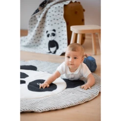 DAVID FUSSENEGGER Kruipdeken Panda Gevoerd Ruw Wit 120 Cm -Roba || Alvi || Pinolino Winkel david fussenegger kruipdeken panda gevoerd ruw wit 120 cm a312260 3