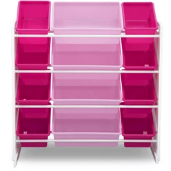 Delta Children Delta Child Ren Speelgoeddoos 12 Bakken Wit/roze -Roba || Alvi || Pinolino Winkel delta child ren speelgoeddoos 12 bakken wit roze a405430 2