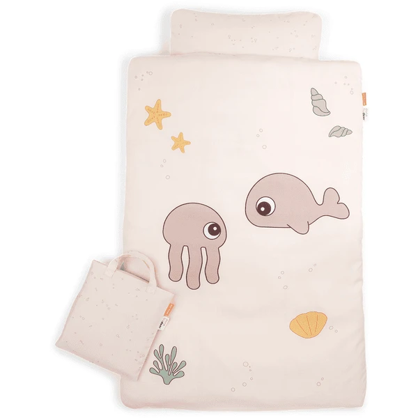 Done By Deer ™ Beddengoed Junior Jelly & Wally 100 X 140 Cm Powder Roze 7 Done By Deer ™ Beddengoed Junior Jelly & Wally 100 X 140 Cm Powder Roze - Afbeelding 5