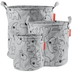 Done By Deer ™ Opbergmanden Contour 3-delig, Grijs -Roba || Alvi || Pinolino Winkel done by deer opbergmanden contour 3 delig grijs a279744 1