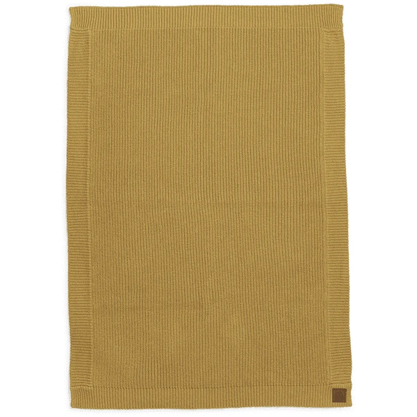 Elodie Gebreide Wollen Deken Goud 7 Elodie Gebreide Wollen Deken Goud - Afbeelding 5