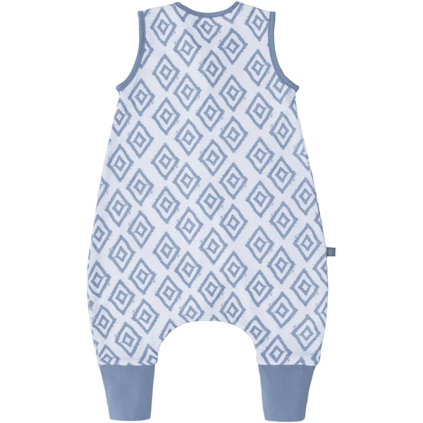 Emma & Noah Slaapzak Met Voeten Diamonds Blauw 4 Emma & Noah Slaapzak Met Voeten Diamonds Blauw - Afbeelding 2