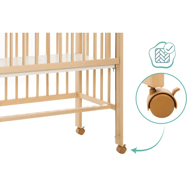 Fillikid Bijzet Bed/wieg Cocon Natuur 45x95cm 6 Fillikid Bijzet Bed/wieg Cocon Natuur 45x95cm - Afbeelding 4