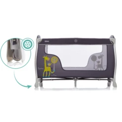 Fillikid Reisbed ALU Supreme Happy Roller Giraffe Grey -Roba || Alvi || Pinolino Winkel fillikid reisbed alu supreme happy roller giraffe grey a268820 4