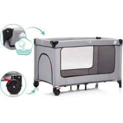 Fillikid Reisbed Standaard Melange Grijs -Roba || Alvi || Pinolino Winkel fillikid reisbed standaard melange grijs a291214 3