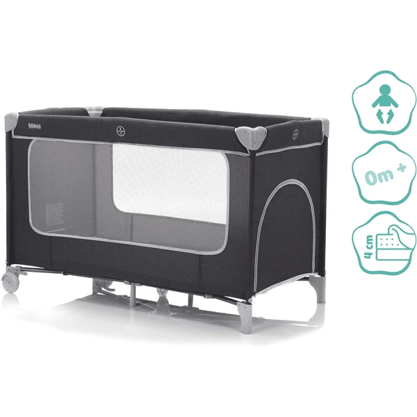 Fillikid Reisbedje Met Comfortmatras Donkergrijs Melange 4 Fillikid Reisbedje Met Comfortmatras Donkergrijs Melange - Afbeelding 2