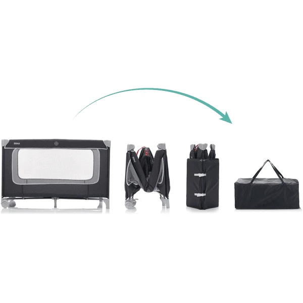 Fillikid Reisbedje Met Comfortmatras Donkergrijs Melange 5 Fillikid Reisbedje Met Comfortmatras Donkergrijs Melange - Afbeelding 3