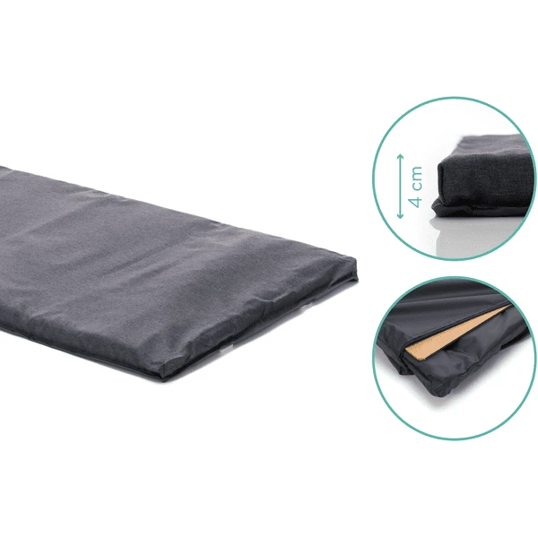 Fillikid Reisbedje Met Comfortmatras Donkergrijs Melange 6 Fillikid Reisbedje Met Comfortmatras Donkergrijs Melange - Afbeelding 4