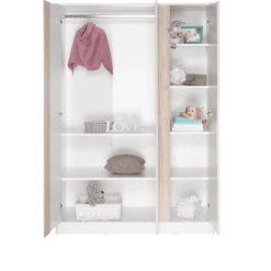 Geuther Kledingkast Wave Natuur 3-deurs -Roba || Alvi || Pinolino Winkel geuther kledingkast wave natuur 3 deurs a198930 1