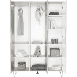 Geuther Kleerkast Marit Wit 3-deurs Wit -Roba || Alvi || Pinolino Winkel geuther kleerkast marit wit 3 deurs wit a267569 4