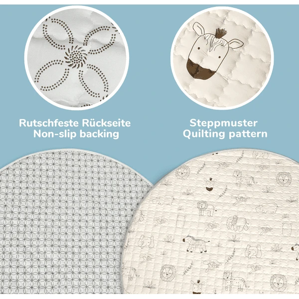 Hakuna Matte Gewatteerde Kruipdeken - Safari Dieren 7 Hakuna Matte Gewatteerde Kruipdeken - Safari Dieren - Afbeelding 5