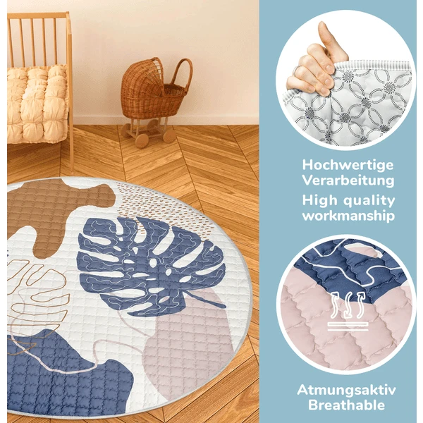 Hakuna Matte Gewatteerde Peuterdeken - Boho Leaves 4 Hakuna Matte Gewatteerde Peuterdeken - Boho Leaves - Afbeelding 3