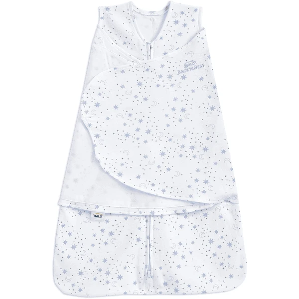 HALO® SleepSack® Puck Deken 1,5 TOG Mid Night Manen Blauw 3 HALO® SleepSack® Puck Deken 1,5 TOG Mid Night Manen Blauw