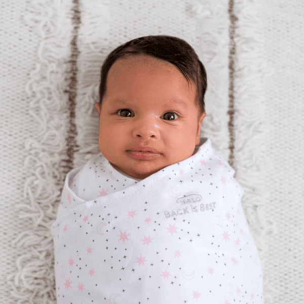 HALO® SleepSack® Puck Deken 1,5 TOG Mid Night Manen Roze 7 HALO® SleepSack® Puck Deken 1,5 TOG Mid Night Manen Roze - Afbeelding 5