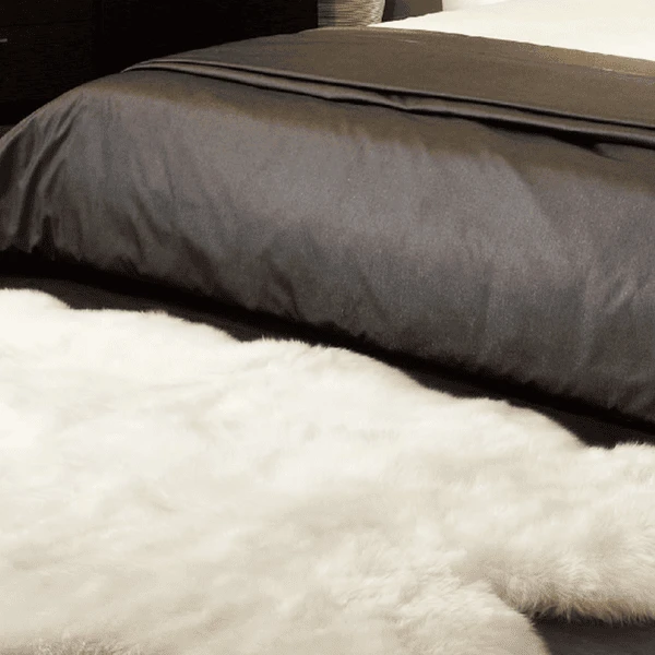 Heitmann Australisch Premium Lamsvel Indigo Blauw 7 Heitmann Australisch Premium Lamsvel Indigo Blauw - Afbeelding 5