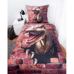 HERDING Beddengoed Dino 135 X 200 Cm -Roba || Alvi || Pinolino Winkel herding beddengoed dino 135 x 200 cm a360670 3