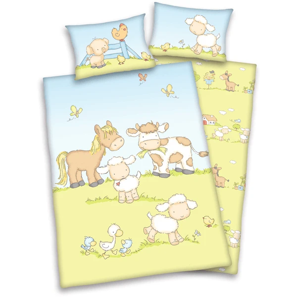 HERDING Beddengoed Jana Boerderijdieren 100 X 135 Cm 3 HERDING Beddengoed Jana Boerderijdieren 100 X 135 Cm