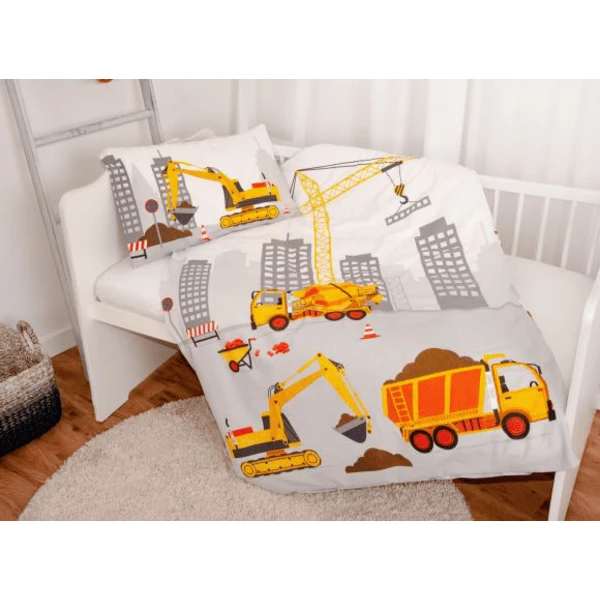 HERDING Flanellen Beddengoed Bouwplaats 100 X 135 Cm 6 HERDING Flanellen Beddengoed Bouwplaats 100 X 135 Cm - Afbeelding 4