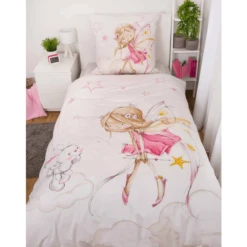 HERDING Flanellen Bedlinnen Little Fairy 135 X 200 Cm -Roba || Alvi || Pinolino Winkel herding flanellen bedlinnen little fairy 135 x 200 cm a388601 1