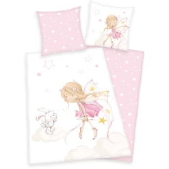 HERDING Flanellen Bedlinnen Little Fairy 135 X 200 Cm -Roba || Alvi || Pinolino Winkel herding flanellen bedlinnen little fairy 135 x 200 cm a388601 4