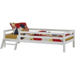 Hoppekids Basic Junior -Bed Wit Met Ladder 90 X 200 Cm -Roba || Alvi || Pinolino Winkel hoppekids basic junior bed wit met ladder 90 x 200 cm a304076 2