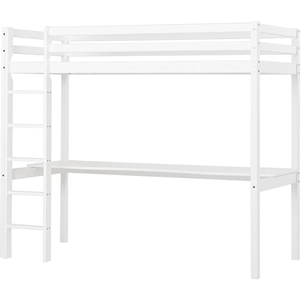 Hoppekids Basic Loftbed Met Bureaublad Wit 90 X 200 Cm 3 Hoppekids Basic Loftbed Met Bureaublad Wit 90 X 200 Cm