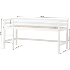 Hoppekids Halfhoogslaper Basic Gerookt Pearl 90 X 200 Cm -Roba || Alvi || Pinolino Winkel hoppekids halfhoogslaper basic gerookt pearl 90 x 200 cm a305421 3