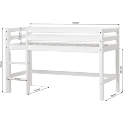 Hoppekids Halfhoogslaper Basic Wit 70 X 160 Cm -Roba || Alvi || Pinolino Winkel hoppekids halfhoogslaper basic wit 70 x 160 cm a304941 3