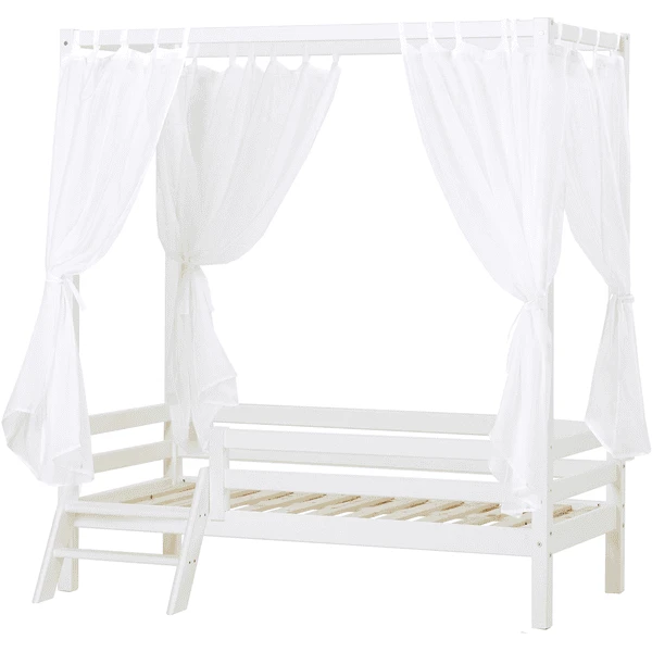 Hoppekids Hemelbed Basic Wit 70 X 160 Cm Met Ladder 4 Hoppekids Hemelbed Basic Wit 70 X 160 Cm Met Ladder - Afbeelding 2