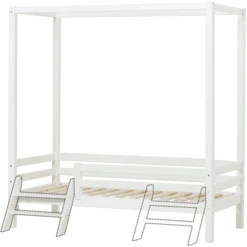 Hoppekids Hemelbed Basic Wit 70 X 160 Cm Met Ladder 10 Hoppekids Hemelbed Basic Wit 70 X 160 Cm Met Ladder -Roba || Alvi || Pinolino Winkel hoppekids hemelbed basic wit 70 x 160 cm met ladder a304923 3