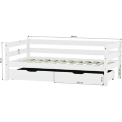 Hoppekids Junior Bed Ida-Marie Duifgrijs 70 X 160 Cm -Roba || Alvi || Pinolino Winkel hoppekids junior bed ida marie duifgrijs 70 x 160 cm a305106 4