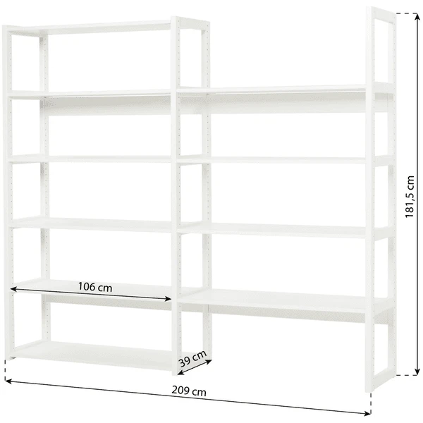 Hoppekids Legbordset Etage Met 8 Legborden 200 Cm 4 Hoppekids Legbordset Etage Met 8 Legborden 200 Cm - Afbeelding 2