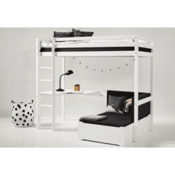 Hoppekids Loft Bed Basic Mega Wit Met Loungemodule En Bureau Wit -Roba || Alvi || Pinolino Winkel hoppekids loft bed basic mega wit met loungemodule en bureau wit a304881 4