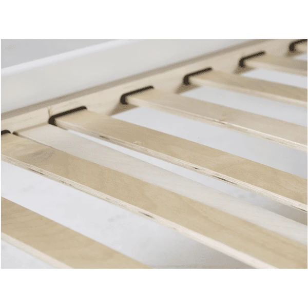 Hoppekids Noah Deluxe Slaapbank 90 X 200 Cm Lattenbodem Wit 2 Midden Bed Uiteinden 6 Hoppekids Noah Deluxe Slaapbank 90 X 200 Cm Lattenbodem Wit 2 Midden Bed Uiteinden - Afbeelding 4